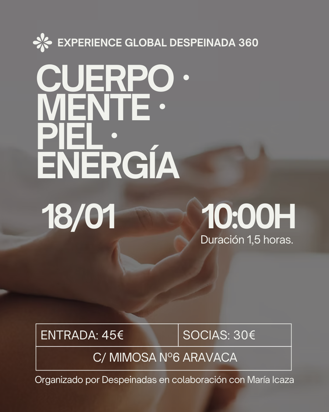 18/01 - CUERPO · MENTE · PIEL · ENERGÍA