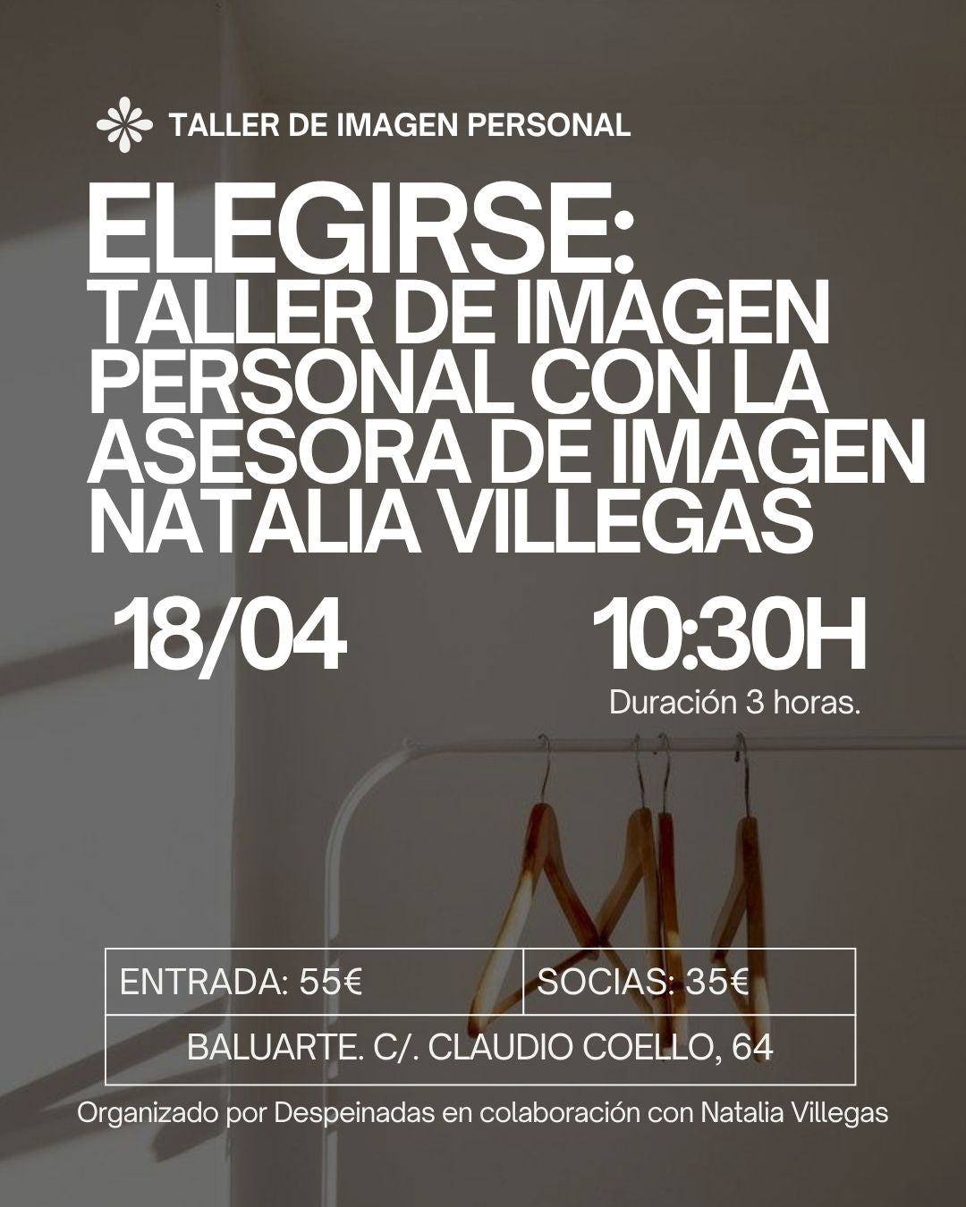 18/04 - TALLER IMAGEN PERSONAL: ELEGIRSE